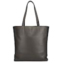 Yves Saint Laurent Gray Leather Tote Bag