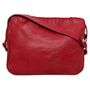 Loewe Red Anagram Nappa Leather Shoulder Bag