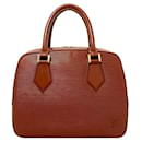 Sac fourre-tout Louis Vuitton Epi Sablon marron