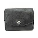 Portefeuille mini trifold Louis Vuitton Portofeu Ilysse XS Noir