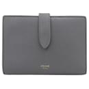 Celine Medium Strap Wallet in Gray Leather - Céline