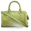 Giorgio Armani Green Suede 2WAY Handbag