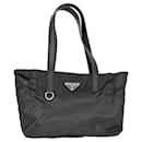 Prada Women's Black Leather and Nylon Handbag