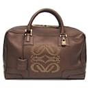 Loewe Amazona 36 Women's Leather Boston Bag