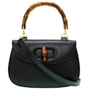 Gucci Bamboo Leather Shoulder Handbag