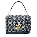 Bolso de hombro Louis Vuitton Twist MM negro