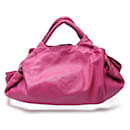 Loewe Pink Leather Tote Bag