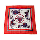 Hermes Carre90 Scarf in Red - Hermès