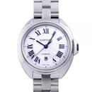 Reloj de pulsera para mujeres Cartier Cle de WSCL0005 con esfera plateada