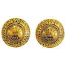 Chanel Cambon Round Clip Earrings