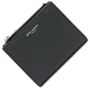 Portefeuille bi-fold Saint Laurent en cuir noir