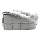 Bottega Veneta Gray Nylon Shoulder Bag