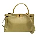 Bolsa de couro Fendi Peekaboo 8BN211 para mulheres