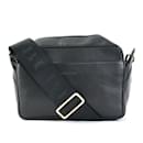 Burberry Black Leather Crossbody Shoulder Bag