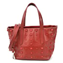 Rote Lederhandtasche Jimmy Choo