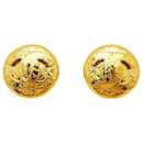 Chanel Round Matrasse Coco Earrings 94P