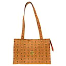 Sac fourre-tout en PVC marron avec motif monogramme MCM