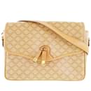 Beige PVC Schultertasche für Damen mit Old Macadam Muster von Celine - Céline