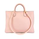 Salvatore Ferragamo Gancini Light Pink Leather Handbag