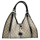 Borsa a spalla Gucci GG Supreme beige