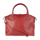 Borsa in pelle rossa Gucci