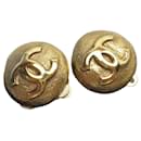 Boucles d'oreilles Chanel CHANEL Coco Mark Or