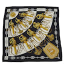 Hermes Black Silk Scarf - Hermès