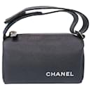 Chanel Gray Nylon Pouch