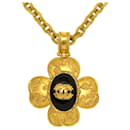 Chanel Stone Coco Mark Pendant Necklace