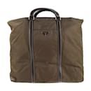 Prada Khaki Nylon Handbag BN1050