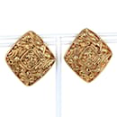 Pendientes vintage chapados en oro Chanel