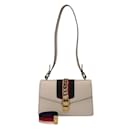 Gucci White Leather Shoulder Bag