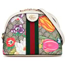 Borsa a tracolla Dome Ophidia in GG Supreme Flora marrone di Gucci