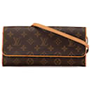 Brown Louis Vuitton Monogram Pochette Twin GM Crossbody Bag