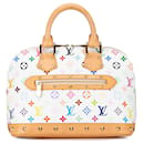 White Louis Vuitton Monogram Multicolore Alma PM Handbag