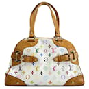 White Louis Vuitton Monogram Multicolore Claudia Shoulder Bag