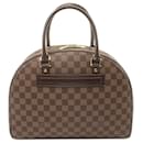 Borsa da viaggio Nolita Damier Ebene Louis Vuitton marrone