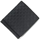 Clip de dinero bi-fold Gucci en cuero negro