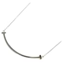 Collier Tiffany K18WG en or blanc T Smile petit - Tiffany & Co