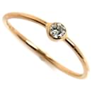 Tiffany K18PG Pink Gold Wave Diamond Ring - Tiffany & Co