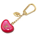 Louis Vuitton Pink Pomme D'Amour Coeur Rayures Heart Bag Charm