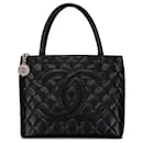 Chanel Black Caviar Medallion Tote