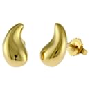 Tiffany 18K Gold Teardrop Stud Earrings - Tiffany & Co