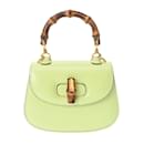 Sac à main Gucci Bamboo vert clair