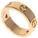 Anillo Cartier Love en oro rosa de 18K con diamantes