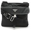 Prada Nylon-Leder Schultertasche