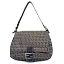 Fendi Zucchino Nylon Canvas Schultertasche