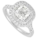 Tiffany & Co. Soleste Cushion Cut Double Halo Ring