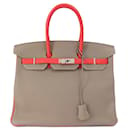 Hermes Birkin 35 Handbag in Taurillon Leather - Hermès