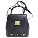 Bolso de cuero negro Salvatore Ferragamo